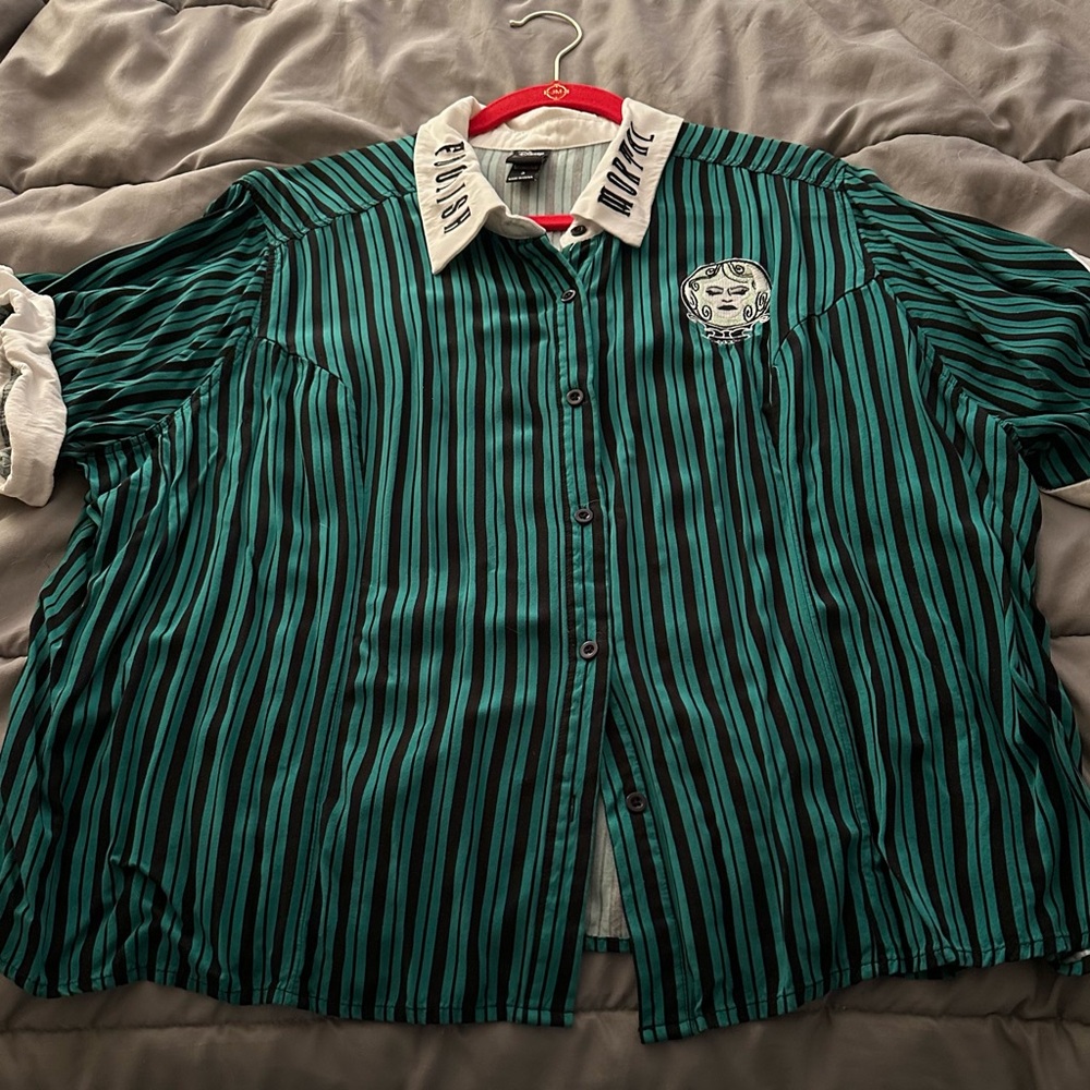 Torrid Haunted Mansion Button Down Women’s Shirt